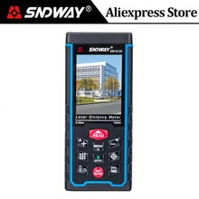 Лазер sndway дальномер цветной lcd лазерный дальномер 120 м 100 м 80 м 70 м 50 м дальномер цифровая угловая линейка измерительная лента