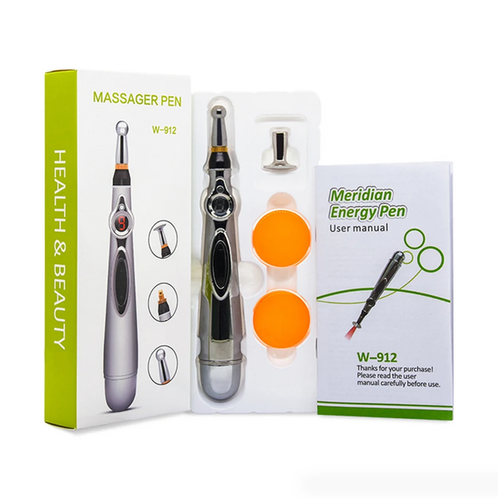 

Electronic Acupuncture Pen Stimulator Acupoint Massager Laser Acupuncture Pen Body Massage Energy Pen Muscle Relief Pain Tools