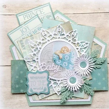 

Crazyclown Christmas Daisy Flower Leaf Metal Die Cuts for DIY Embossing Photo Decorative Paper Dies Scrapbooking Card Making