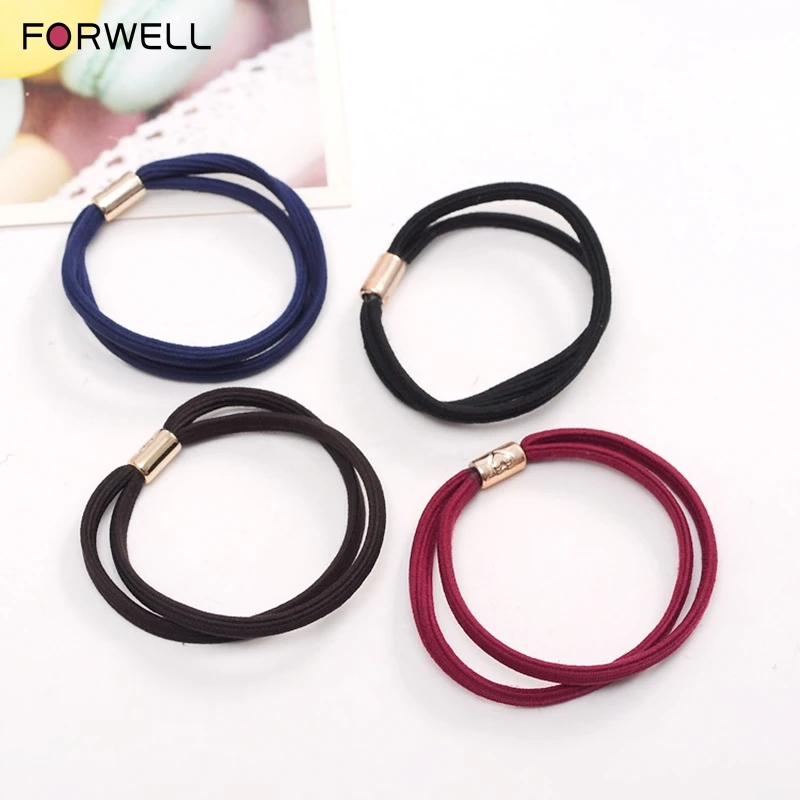 

FORWELL 3PCS Good elasticity super tight Double string hair bands hair strands hair accessories