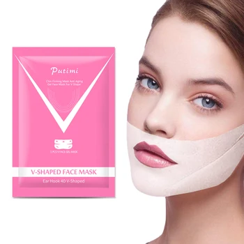 

New 1pc Lifting Face Masks V Shape Face Slim Chin Check Neck Lift Peel-off Mask V Face Slimming Bandage Shaper Skin Care TSLM1
