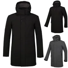 Мужская осенне-зимняя повседневная модная Водонепроницаемая теплая спортивная верхняя длинная куртка