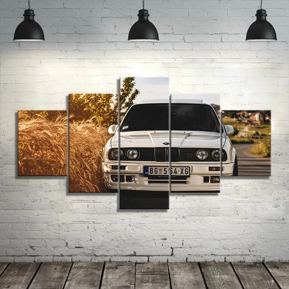 

Wall Artwork Modular Pictures BMW Car Prints Painting Home Decoration Canvas Fashion Poster Modern For Boys Bedside Background