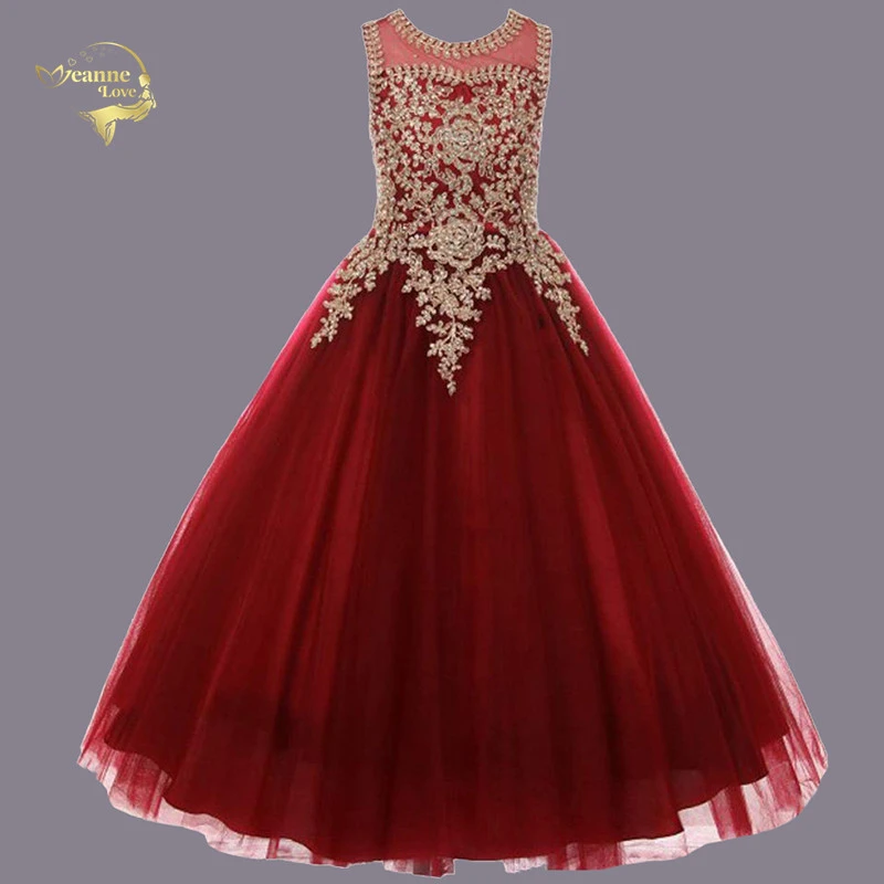 little girl floor length pageant dresses