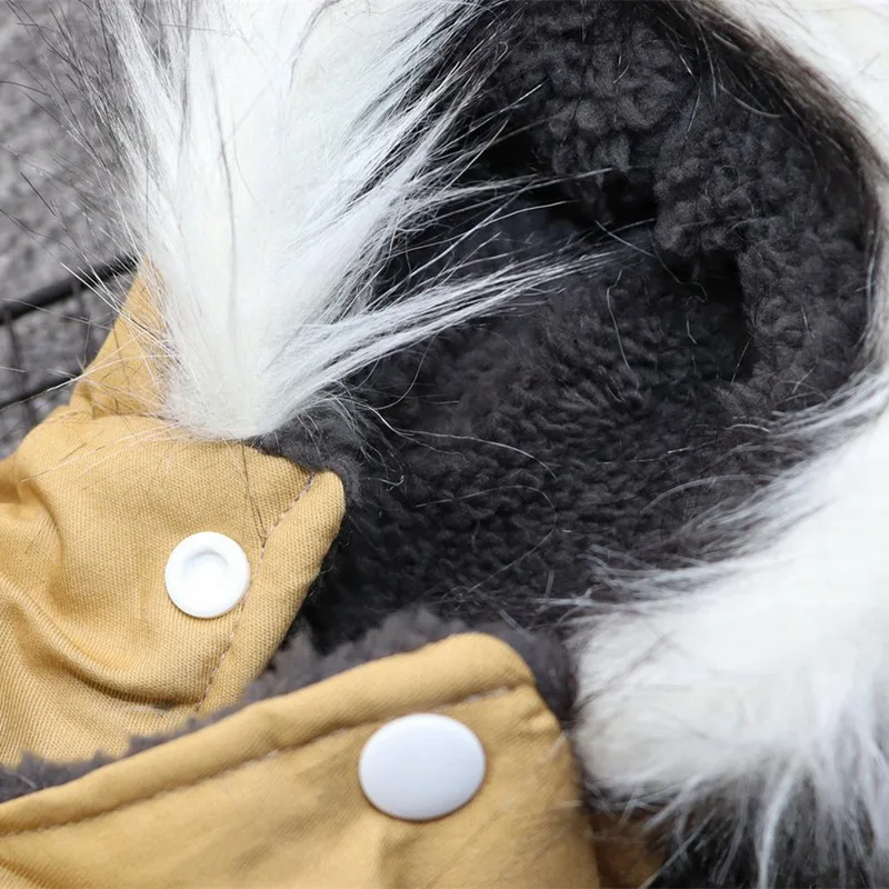 Одежда для собак, Милая зимняя утепленная верхняя одежда для домашних животных, для пеших прогулок, бега, упражнений в холодную погоду, куртка с капюшоном и длинными рукавами для собак