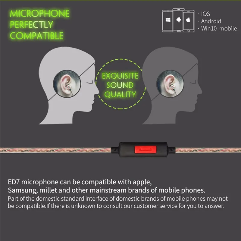 Наушники KZ ED7 из бамбукового дерева без микрофона HD Hi-Fi наушники для телефона A 29 |