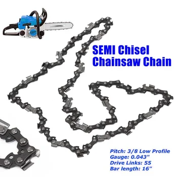 

16 Inch Chain for Most Stihls Chainsaw Bar 3/8 Pitch Gauge 55 Drive Lengths Electric Saw for Garden Carpentry Garden Tool