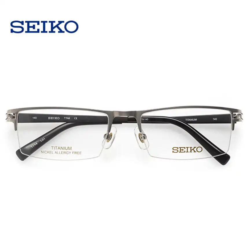 SEIKO lunettes optiques hommes | Monture de lunettes en titane Rectangle,  monture T744 faite dans le japon | AliExpress