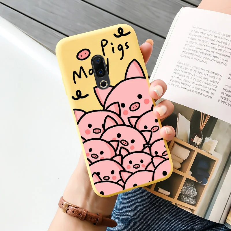 cases for meizu belt TPU Shell Black Soft For Meizu 16 Case Personality Tide Shell For Meizu 16 Plus Case Cartoon Cute Trend Shell For Meizu 16 Case meizu phone case with stones craft Cases For Meizu