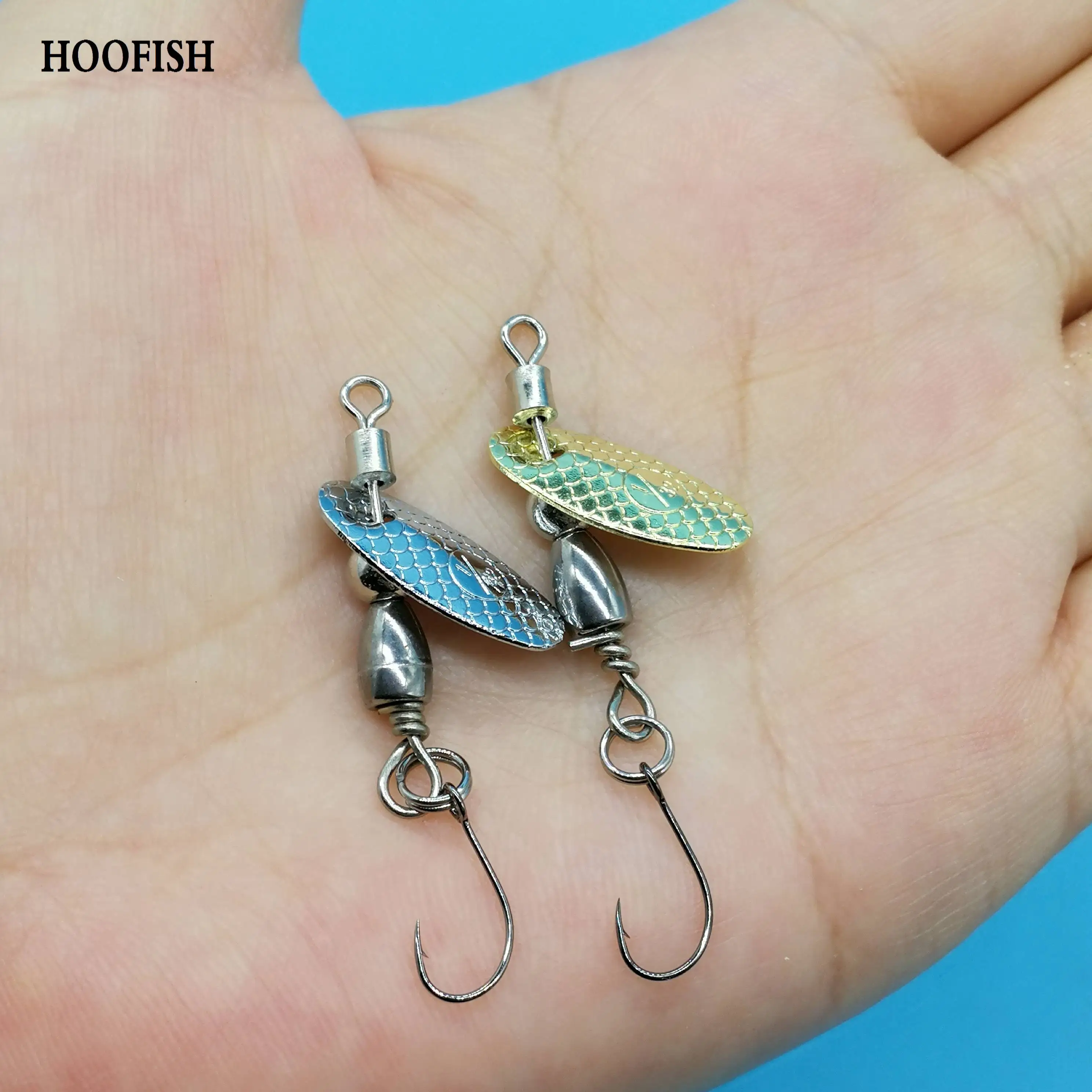 HOOFISH 5 шт./лот подвеска вольфрамная сталь с ложка приманка для спиннера 3g/4 5g
