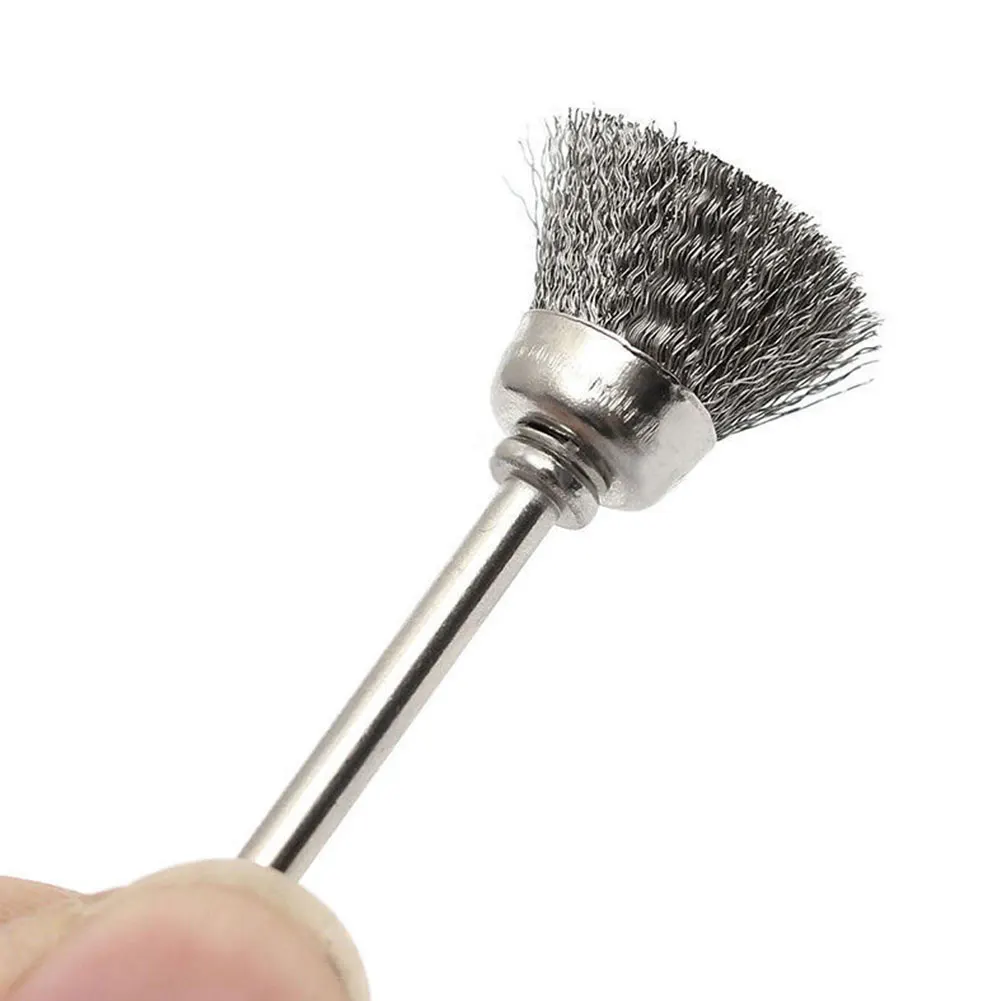 45pcs Brush Wheel Set Producing Rotary Tool Accessory Stainless Steel Polishing Derusting Wire Cup Cleaning Dusting