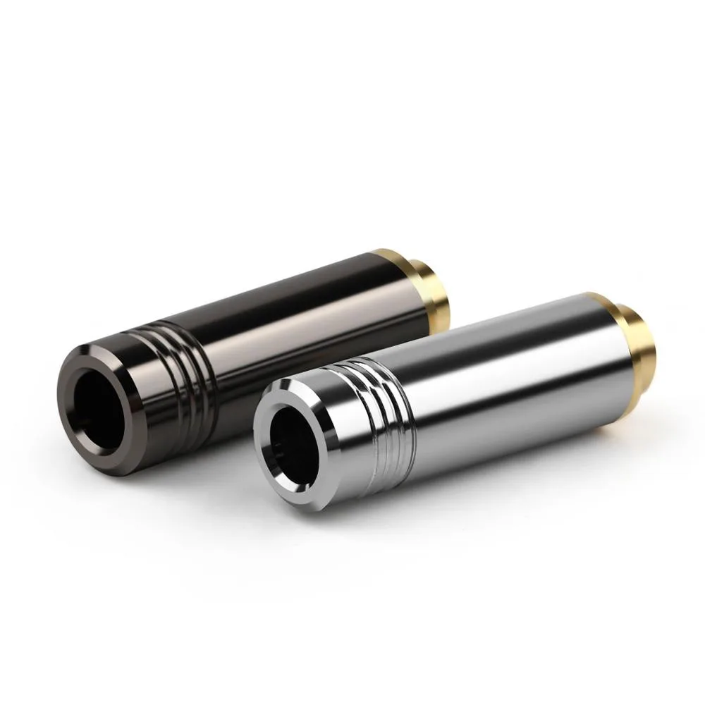 Jack 4 4mm Female 5 Pole Stereo Audio Jack Adapter Copper Gold Plated Balanced Plugs 4 4 Headphone Plug Hifi Soldering Earphone