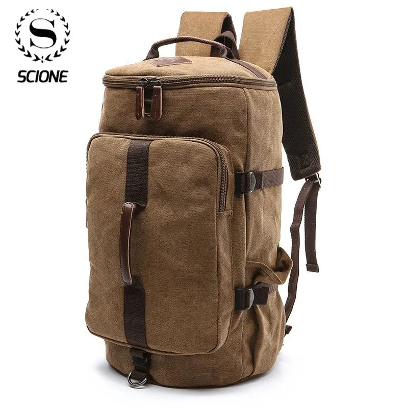 Backpacks Duffle Luggage Shoulder-Bags Canvas Casual-Case Travel Large-Capacity Waterproof