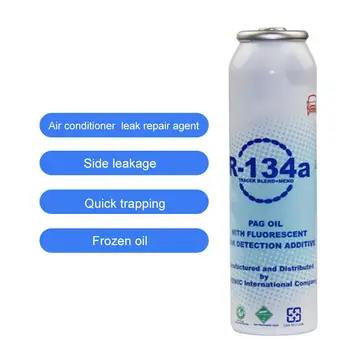 

Car Air Conditioner Plugging Agent Car Fluorescent Leak Detection R134A Refrigerant Oil Leak Repair Agent