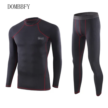 

Men's Seamless Tight Tactical Thermal Underwear Men Outdoor Sports Breathable Training Cycling Thermo Underwear Long Johns