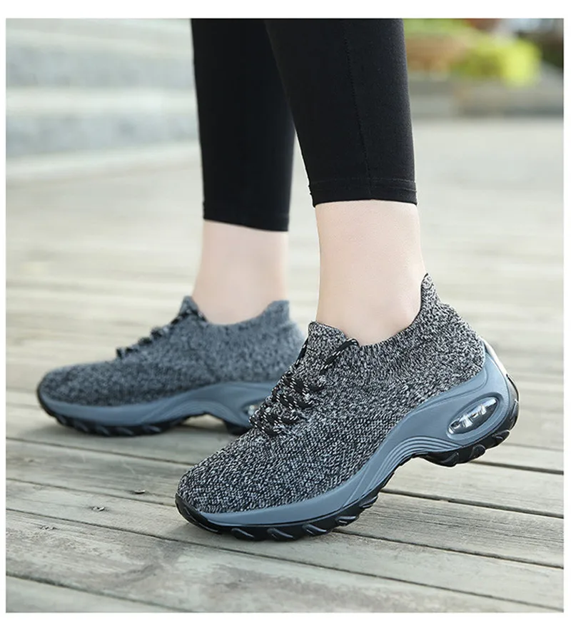 Shoes Woman Sneakers Increase Platform Trainers Women Shoes Casual Lace-Up Feminino Mesh Shoes Womens Sneakers Plus Size VT624 (7)