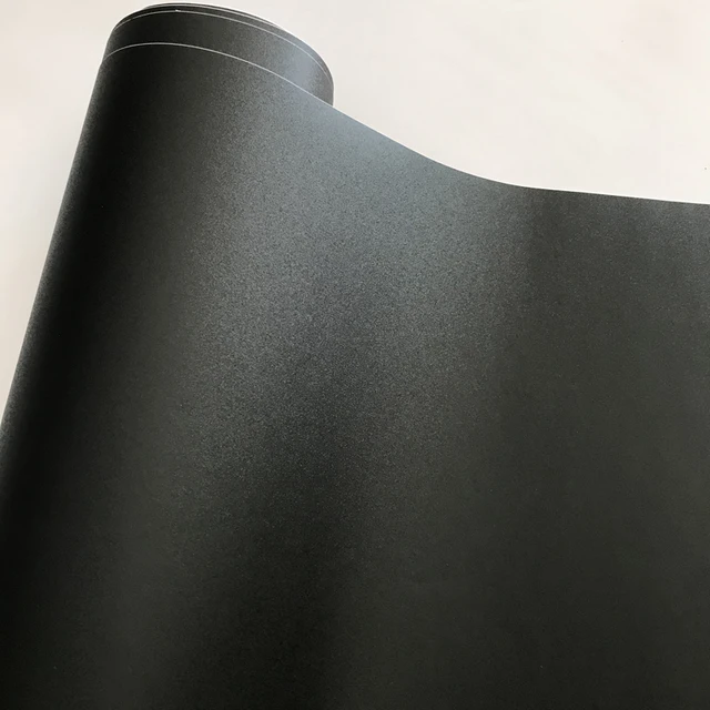 10/20/30/40/50x152cm Frosted Black Vinyl Film Self Adhesive Car Wrap Foil  With Air Release Bubbles Free - AliExpress