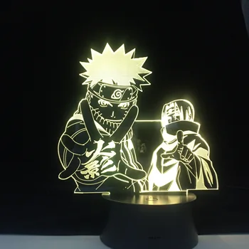 

Anime Naruto Uzumaki Led Night Light Team 16 Sasuke Kakashi Hatake Kids Bedroom Nightlight Itachi Uchiha 3d Lamp Child Xmas Gift