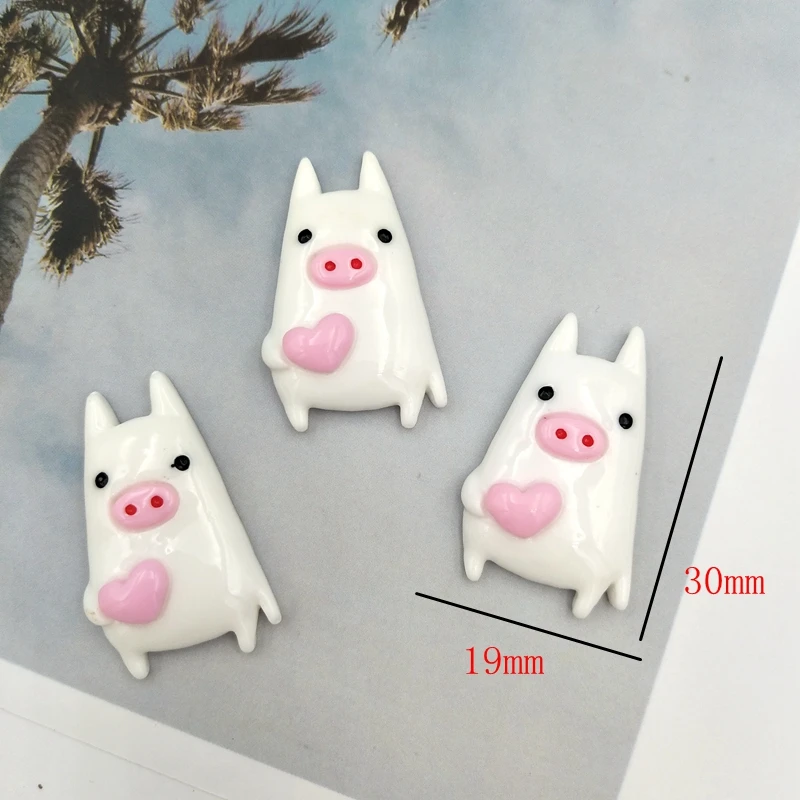 10pcs DIY Resin Lovely Mixed Swan / Unicorn / pig For Home Wedding Decor Crafts Making Scrapbooking DIY Hair Bow Center