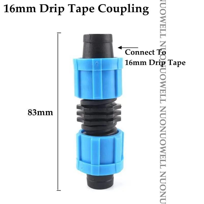 2 шт. 16 мм капельного орошения шланга соединители капельного шланга фитинги гайка трубы соединения микро Оросительная Система садовая вода разъем
