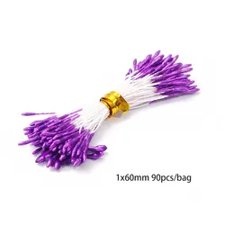 Purple Flower Cherry Stamen Berries Bundle for DIY Decor and Crafting (01)