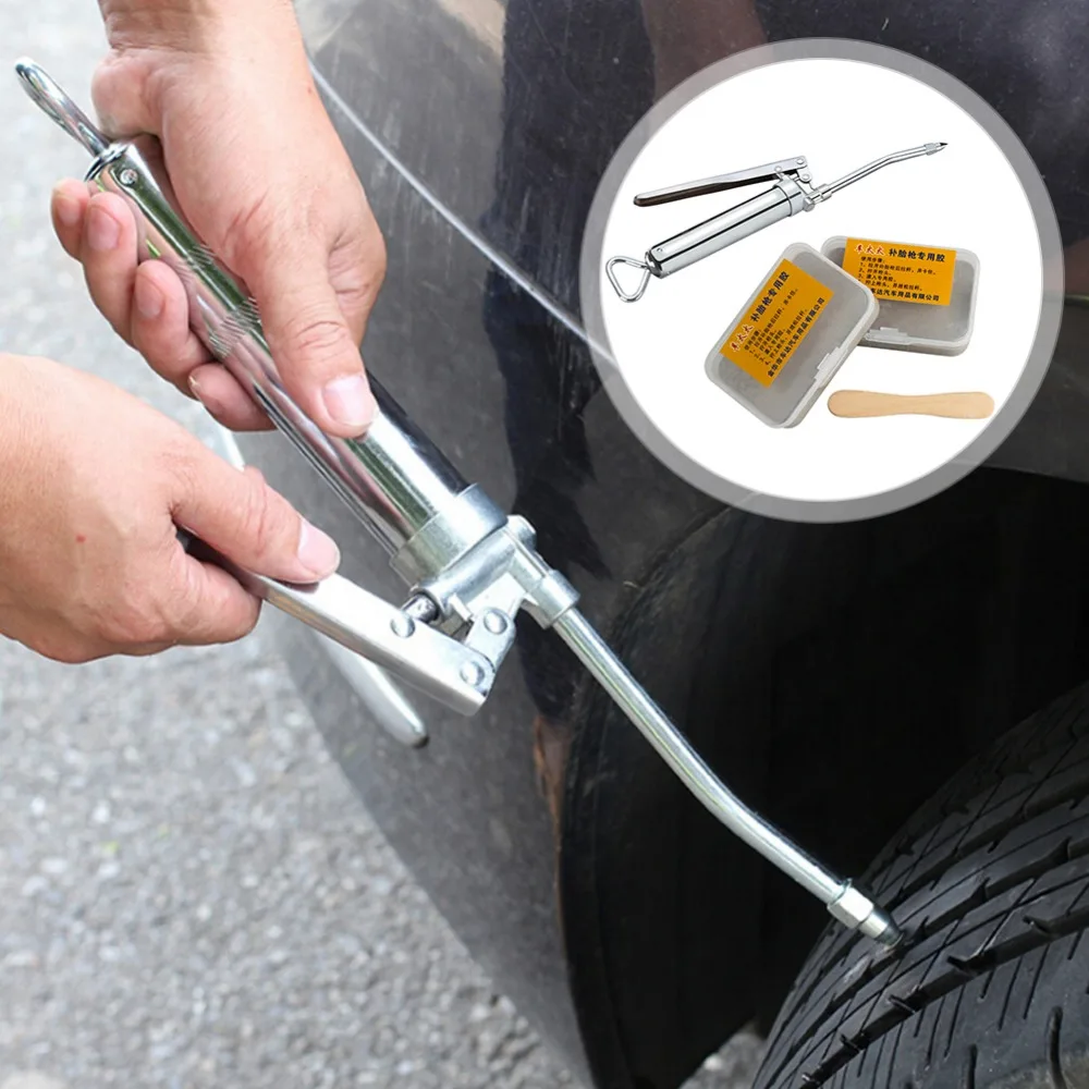 

2nd Generation Upgraded Car Tire Repair Kit Inner Tire Rubber Strip Emergency Vacuum Tire Fast Repair Tool Match Long Strip Fill