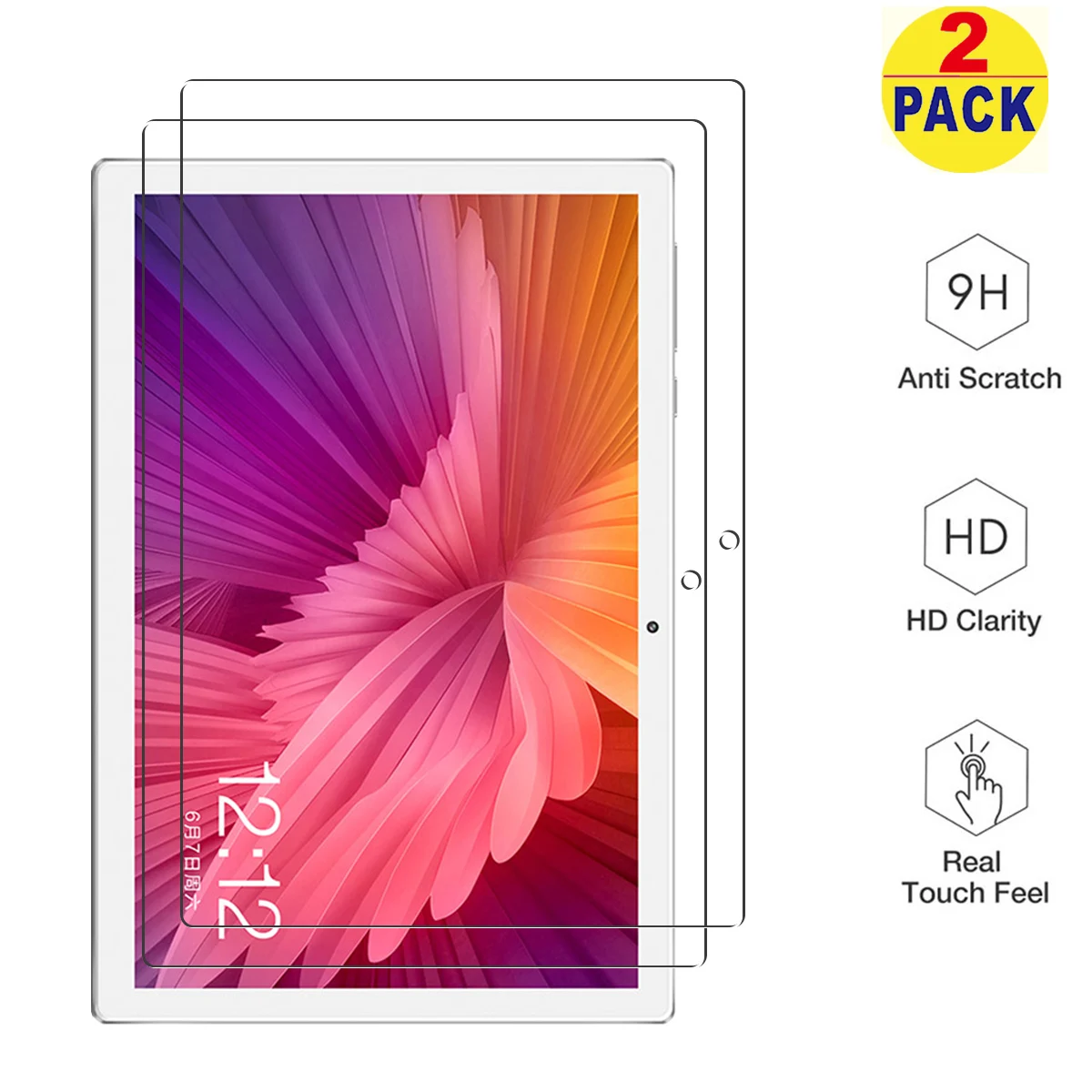 Tempered Glass for Teclast M30 Screen Protector (10.1"), Anti-Scratch HD Transparent Tempered Glass Protective Film tablet keyboards Tablet Accessories