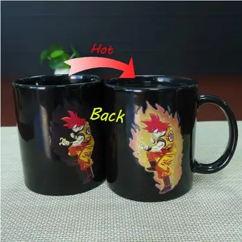 

Dragon Ball Z Mug SON Goku Mug Hot Changing Color Cups Heat Reactive Mugs Super Saiyan Cups Milk Coffee Cup Magic Mug