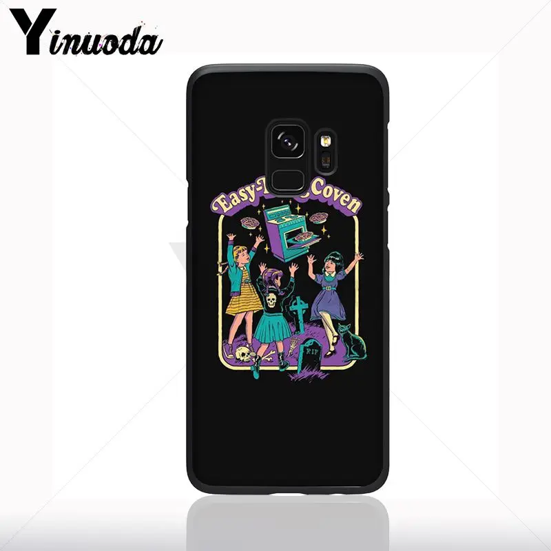Lucu Halloween Setan Vintage Mari Kita Memanggil Setan Grafis Ponsel Case untuk Samsung Galaxy S10plus S9 S8plus A50 A70 A10 Ponsel