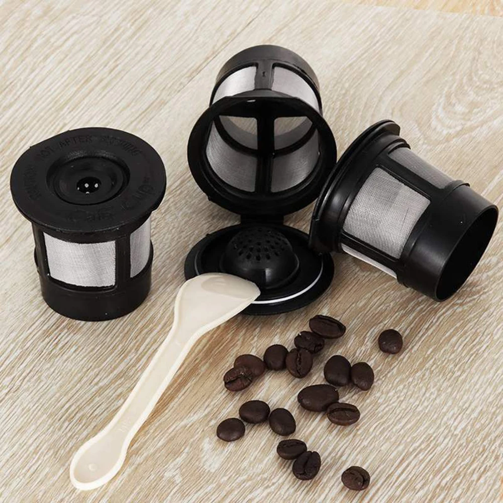 3 шт многоразовые капсулы кофе Nespresso чашка с ложка кисточка черный многоразового