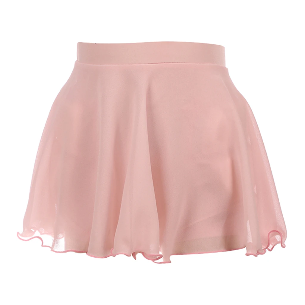 

Pink Ice Skating/Dance Skirt, Short Skirts for Hip with Liner Shorts