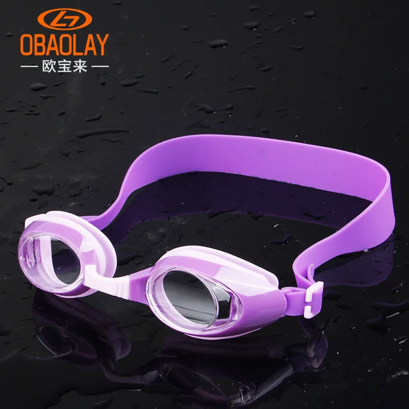 

Swimming Product Large Frame Goggles Silica Gel High-definition Plain Glass Ob975 Waterproof Anti-fog Children Swimming Goggles
