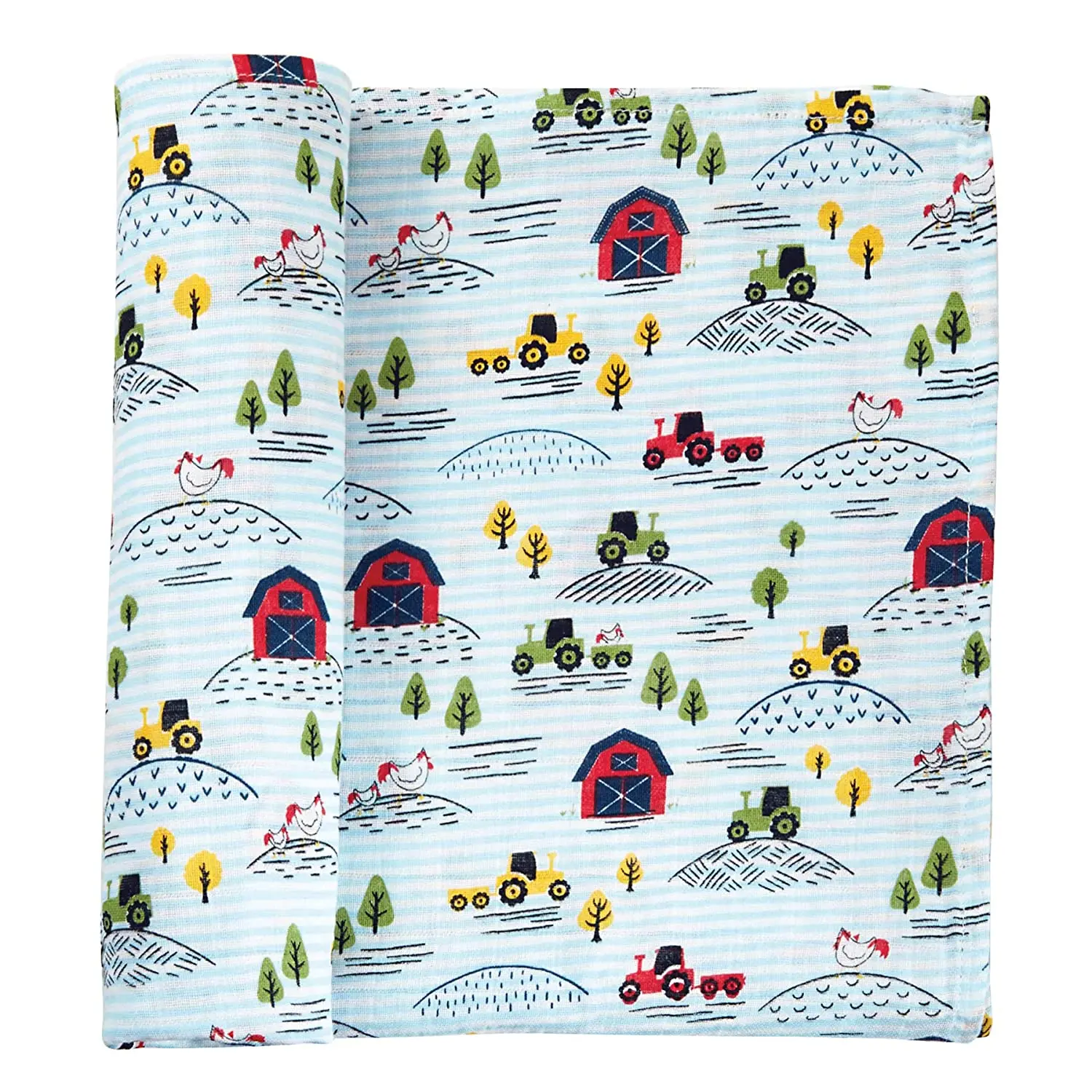 Mud Pie Farmhouse Swaddle Blanket Multi for Bedroom Livingroom Throw Halloween Art | Дом и сад