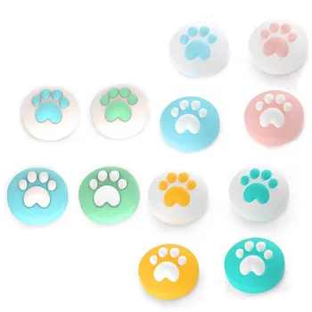 

4pcs Cute Cat Paw Claw Thumb Stick Grip Cap Joystick Cover For Nintend Switch Lite NS Joy-Con Controller Gamepad Thumbstick Case