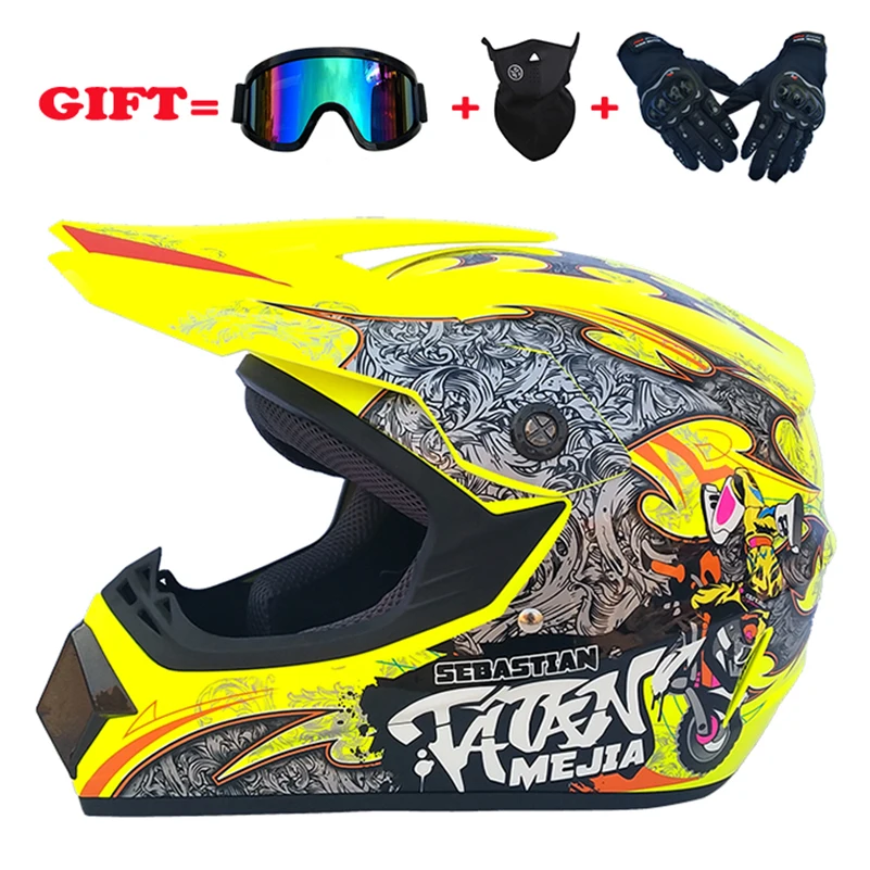 

Super Light Helmet Motorcycle Racing Bicycle Helmet Downhill MTB DH off road motocross racing helmet DOT with3 gifts.