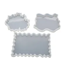 Прямоугольная неправильная силиконовая форма для коврика DIY прозрачная посуда для рукоделия украшения DIY эпоксидная смола инструменты для изготовления ювелирных изделий