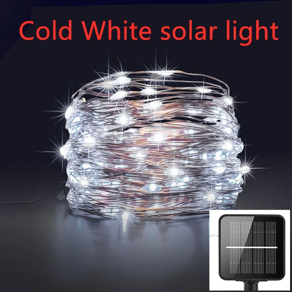 IR Dimmable 11m/21m/31m/51m  LED Outdoor Solar String Lights Solar lamp for Fairy Holiday Christmas Party Garland Lighting solar pathway lights Solar Lamps