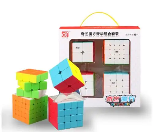 CuberSpeed Speedcubing Bundle Qiyi Qidi S 2X2 &amp Warrior W 3x3 Qiyuan 4X4 qizheng s 5X5 яркий куб без наклеек | Игрушки и