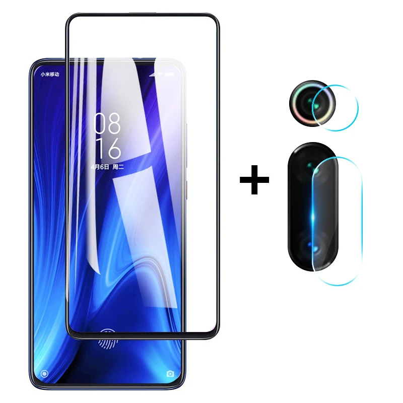 2-in-1 Tempered Glass for Xiaomi Redmi Note7 Pro Screen Protector &amp Lens Protective Film 7A 6 6A Note6Pro 5a K20 | Мобильные