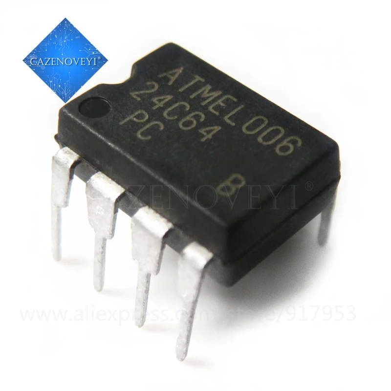 10 шт./лот Новый AT24C64N AT24C64AN 24C64 24C64AN AT24C64 DIP-8 EEPROM память IC в наличии | Электронные
