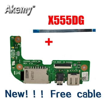 

For Asus X555 X555DG USB IO AUDIO CARD READER BOARD REV:2.0 With Cable MB 100% Tested Fast Ship