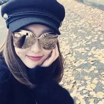 

Fashion Women Wool Blend Baker Boy Peaked Cap Newsboy Hat with Elastic Band Peaked Cap Newsboy Beret Hat Travel