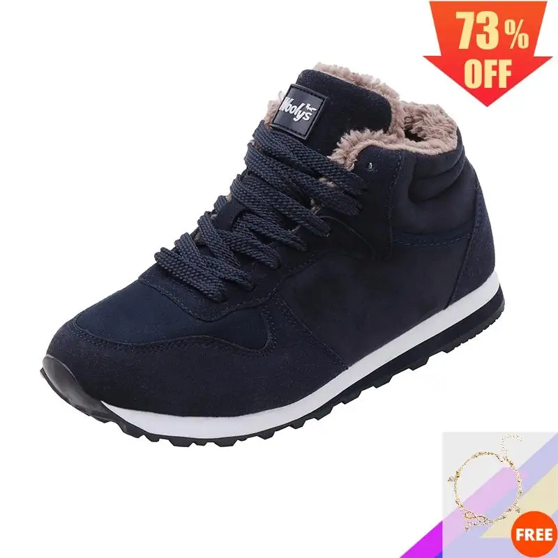 Новинка 2020 женские ботинки из хлопка синие на плоской подошве зимние и весенние