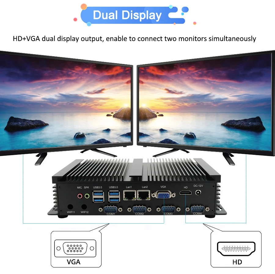 Intel Core i5-3317U Мини компьютер с 4COM VGA HD настольные компьютеры DDR3L безвентиляторный двойной LAN промышленный ПК Intel Core i5-3317U Мини компьютер с 4COM VGA HD настольные компьютеры DDR3L безвентиляторный двойной LAN промышленный ПК