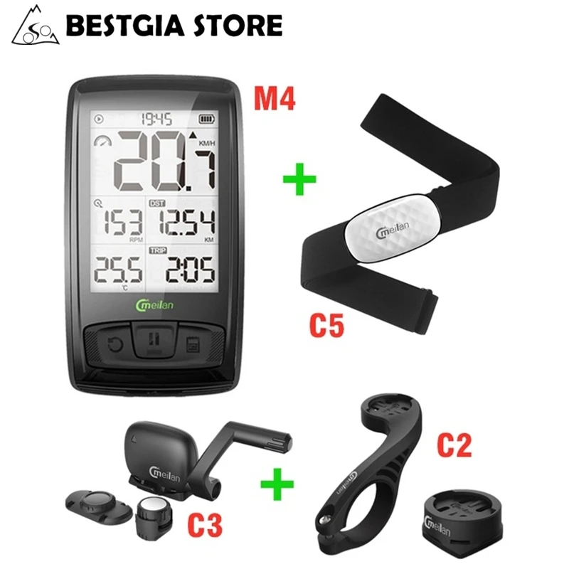 bicycle computer with heart rate monitor