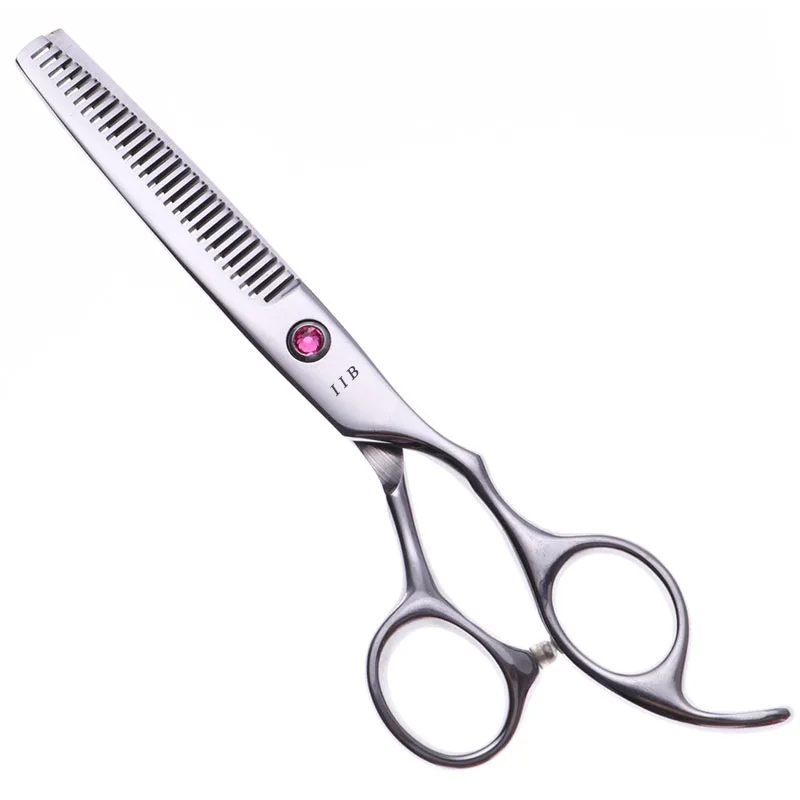 thinning scissors 6 Inch Professional Pet Scissors Dog Grooming Straight Cutting+Thinning Shears Kit Japan440C Safety Use of Animals - Цвет: thinning scissors