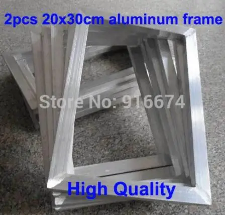 Free Shipping CHEAP 2pcs Silk Screen Printing Aluminum Frame Outside Size 20x30CM