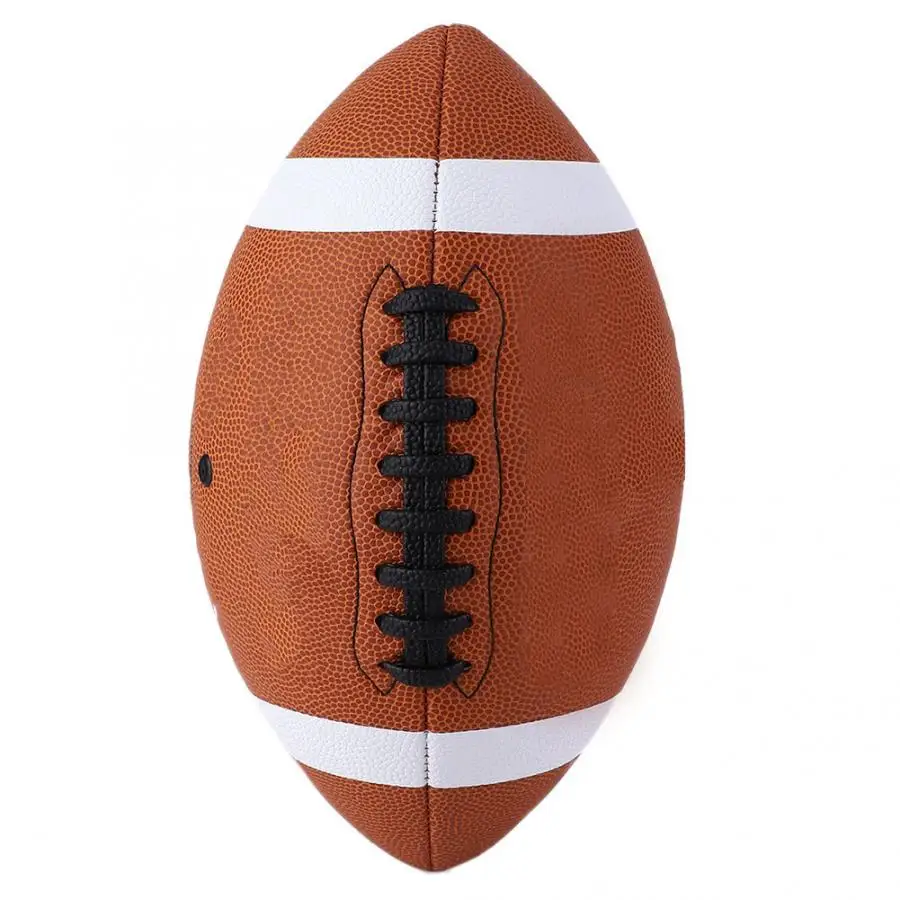 Размер № 9 регби мяч американский футбол искусственная кожа Крытый Открытый Футбол регби Размер 9 игровое обучение практическое использование