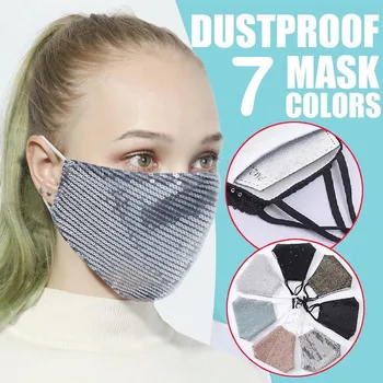 

top selling PM2.5 Outdoor Mouth Mask Washable Reuse Placeable Gasket Sequins Protection Mask Support Wholesale and Dropshipping