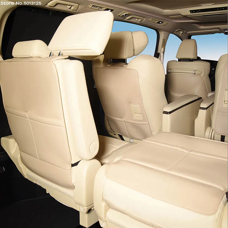 

Car Rear Row Seat Anti-Kick Pad First Second Third Seats Cover Protection Mat For Toyota Alphard Vellfire 30 Series 2016-2020